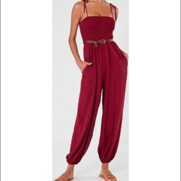 red jumpsuit urban outfitters